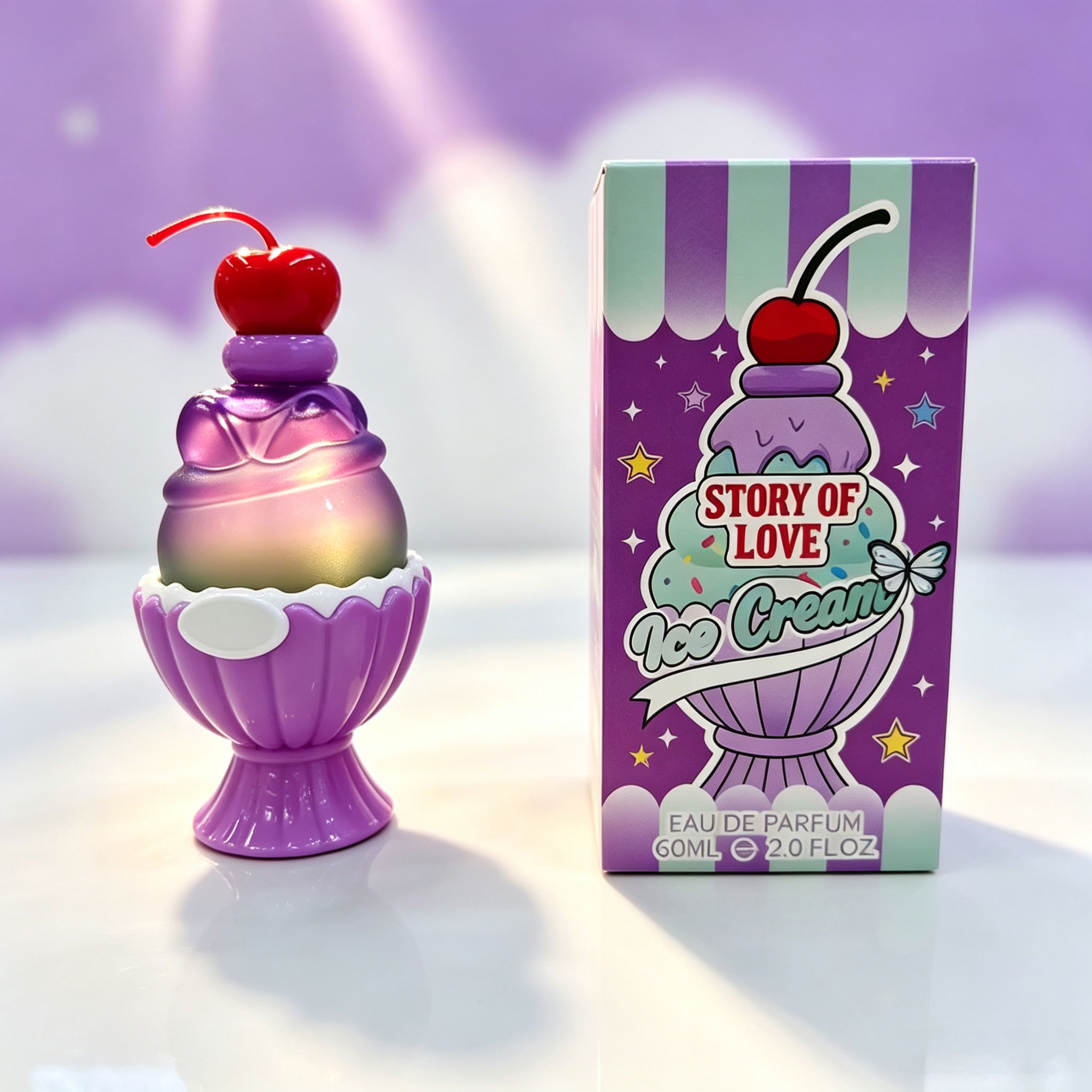 Cute Ice Cream Shaped Eau De P - مراجعة Fragrance Perfume Box وسعره