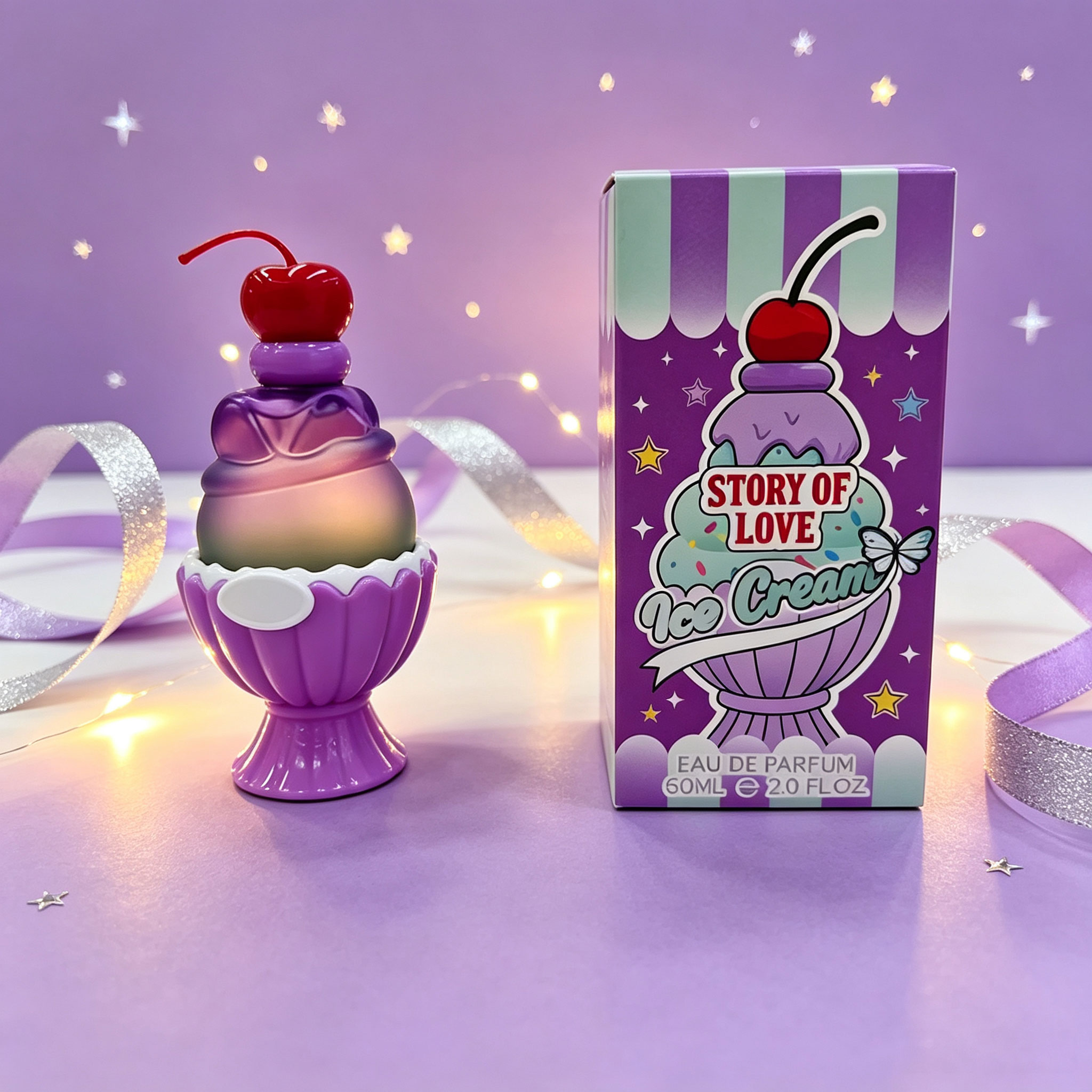 Cute Ice Cream Shaped Eau De P - مراجعة Fragrance Perfume Box وسعره