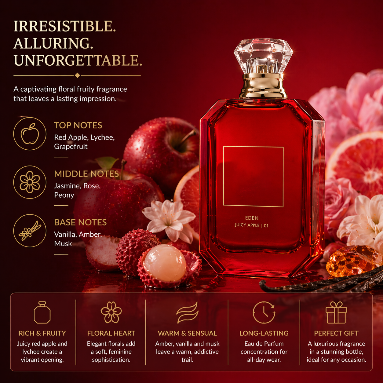 EDEN Juicy Apple Eau de Parfum - مراجعة Perfume Juicy Fragrance وسعره