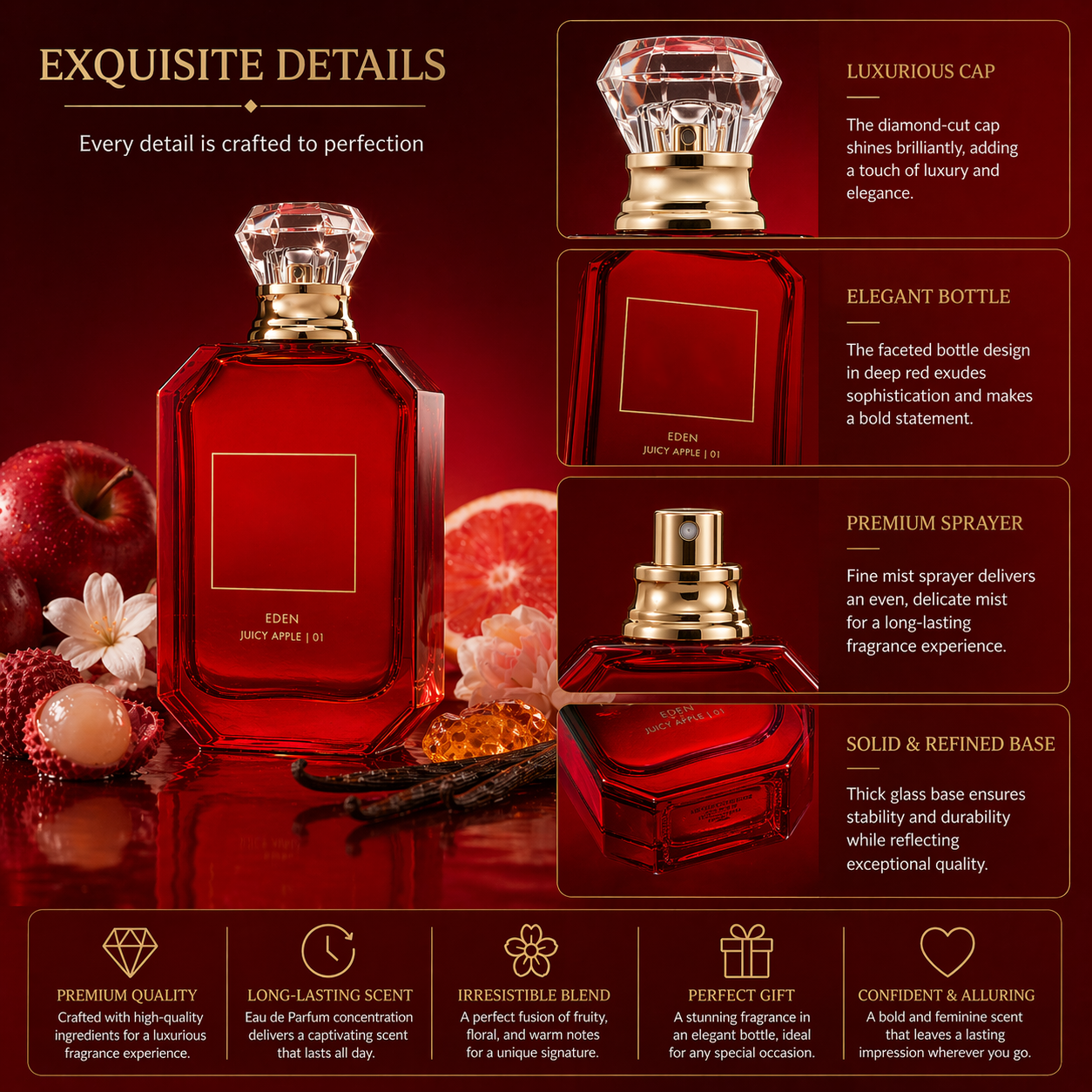 EDEN Juicy Apple Eau de Parfum - مراجعة Perfume Juicy Fragrance وسعره