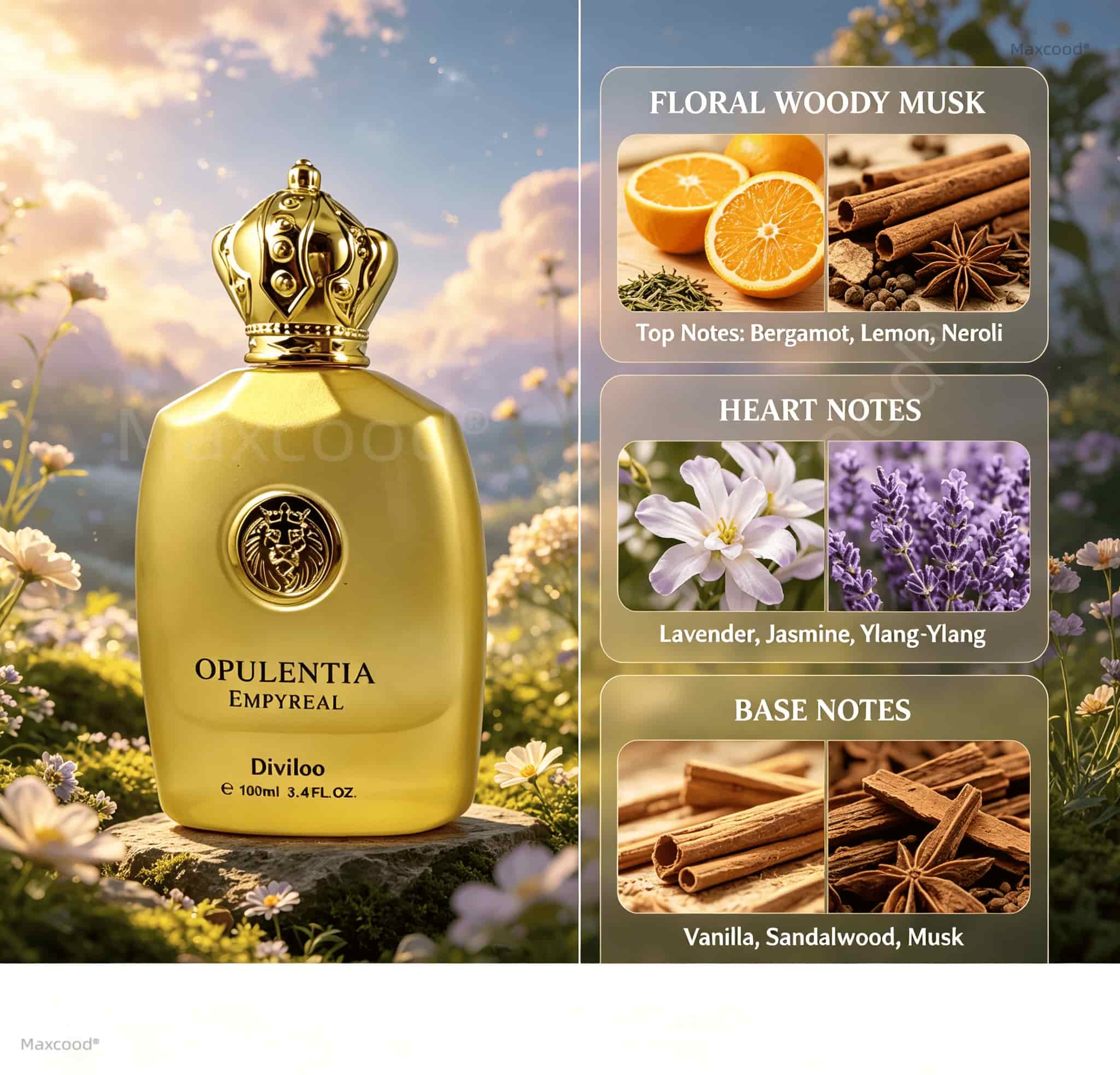 Floral, Woody, and Musky Notes - مراجعة Perfume Floral Fragrance وسعره