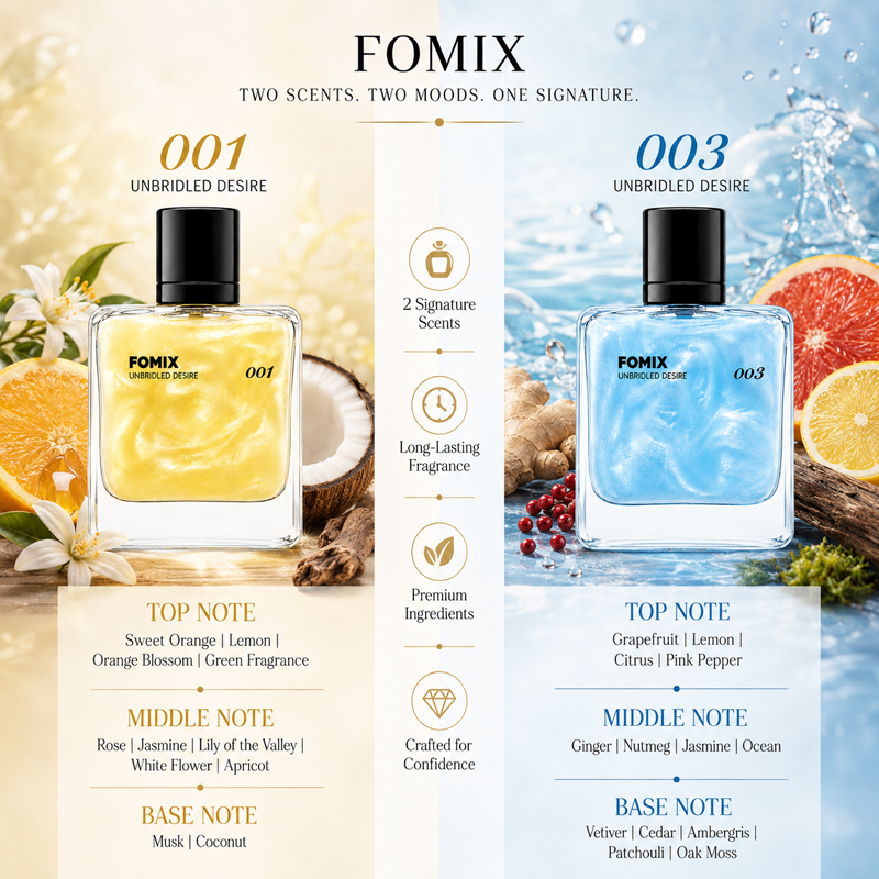 FOMIX 2PCS Men's Perfume Set,  - مراجعة Perfume Floral Fragrance وسعره